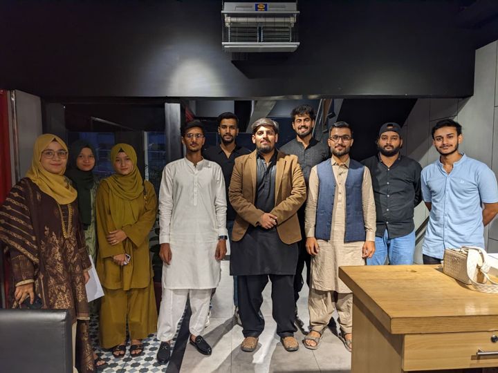 The full Saapx team together at the company annual dinner in Karachi